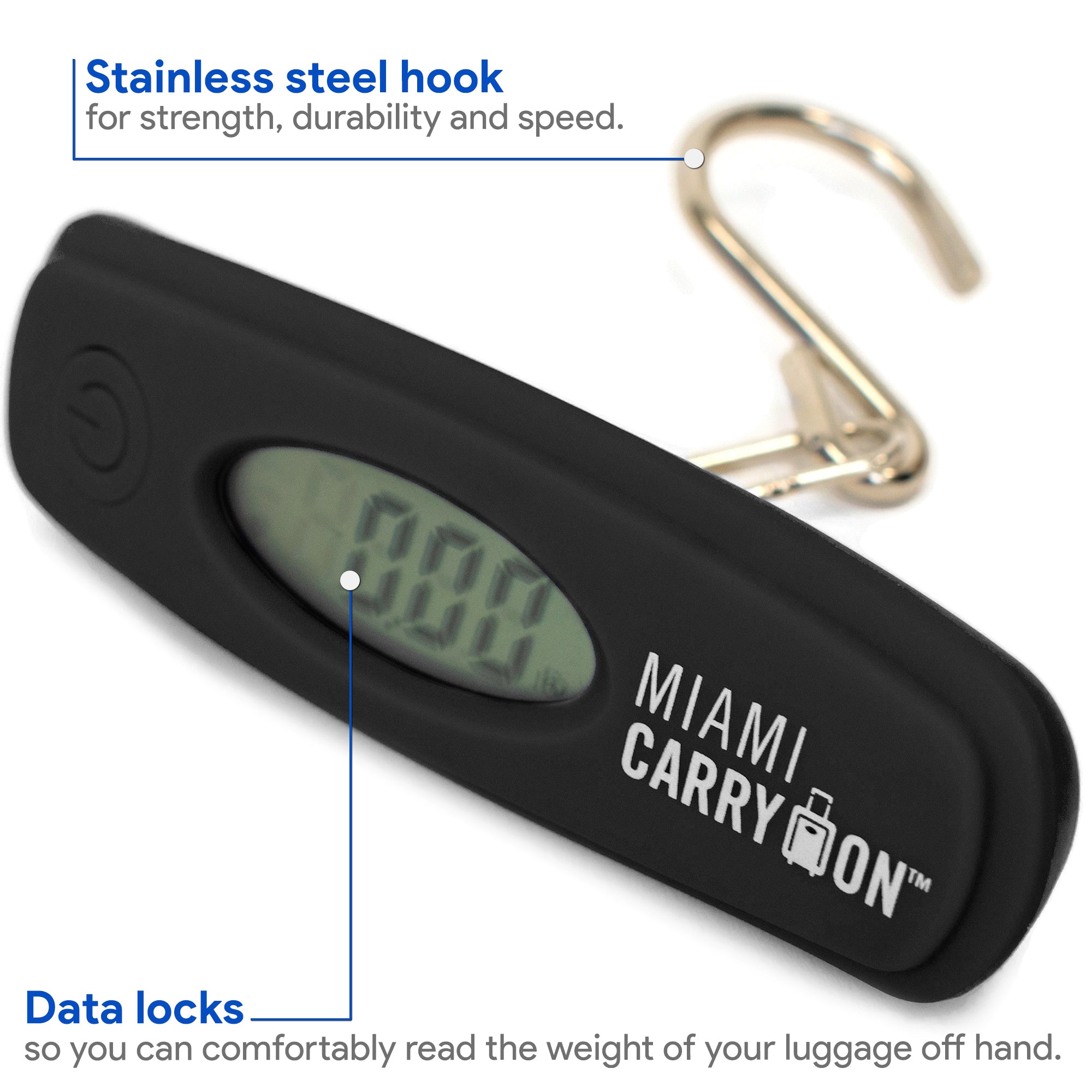 Digital Luggage Scale with Stainless Steel Hook-4
