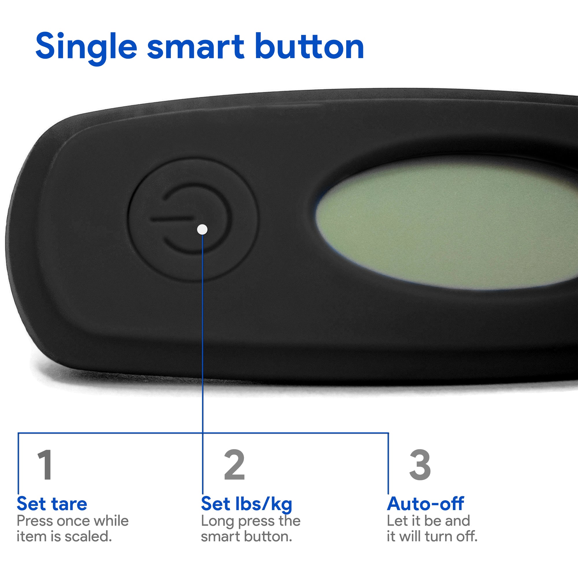 Digital Luggage Scale with Stainless Steel Hook-3