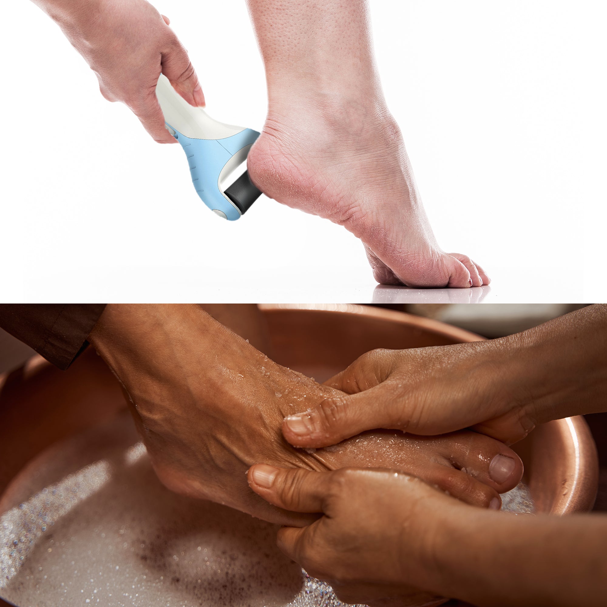 Pursonic Foot Care Bundle: Tea Tree Oil Foot Salt & Pedi Perfect Foot File-2